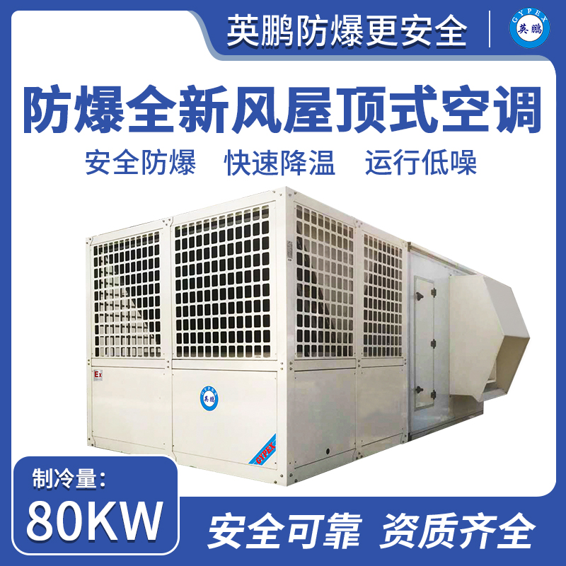 防爆全新风屋顶式空调机制冷量80KW